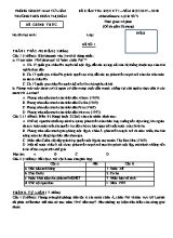 Bộ đề kiểm tra học kỳ I môn Lịch sử Lớp 9 - Năm học 2017-2018 - Trường THCS Đoàn Thị Điểm (Có đáp án)